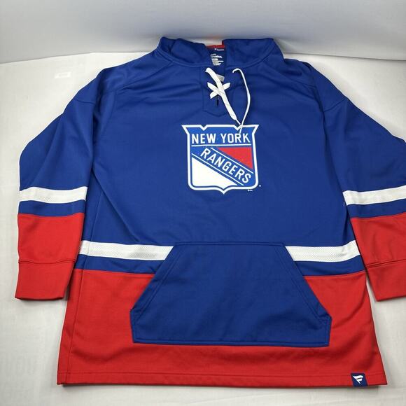 Fanatics NHL New York Rangers Men’s XLarge Blue/Red #13 Pullover Hoodie - Picture 1 of 8